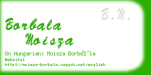 borbala moisza business card